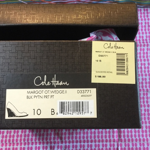 Cole Haan Margot Wedges. Sz 10 - Picture 7 of 7