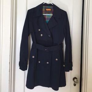 Brooklyn Industries blue trench coat