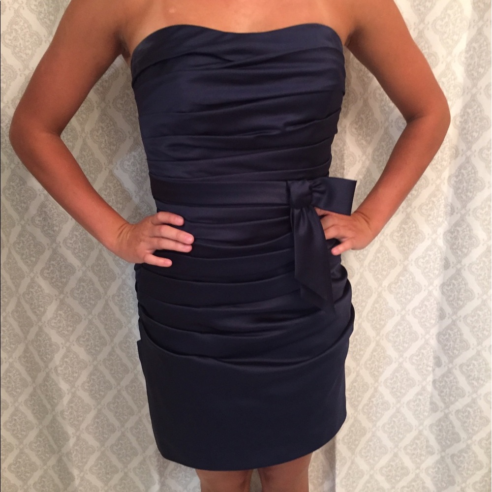 WORN ONCE. Navy Cocktail Dress. AlfredAngelo. Sz 6