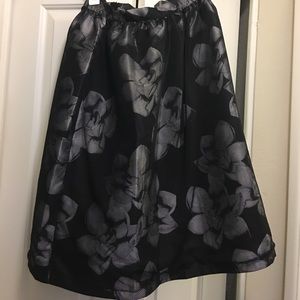 Floral netted skirt