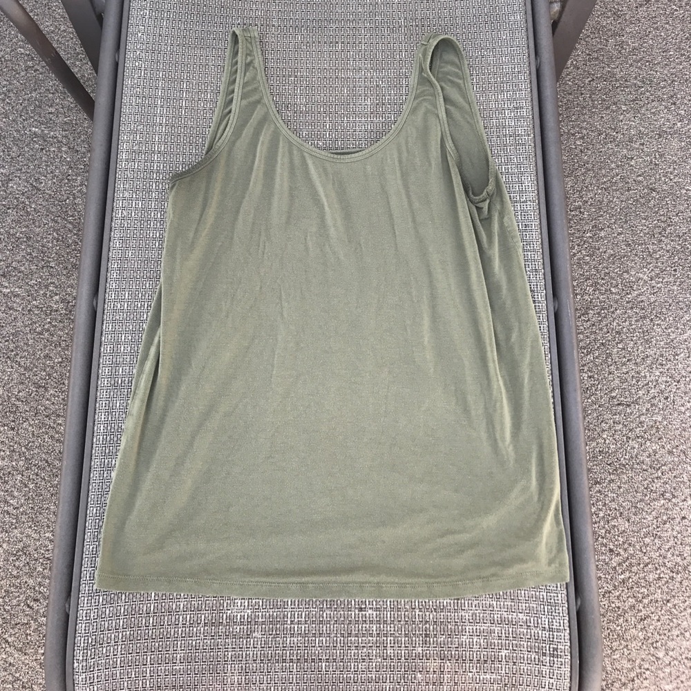 Forest green tank top
