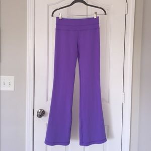 Lululemon Purple Bootcut Groove G1 Leggings Size 4