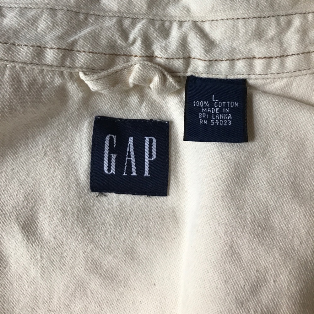 Off-White Gap Button Down Shirt Size Large - image 2