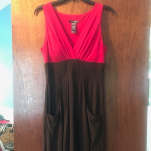 Pink and brown Bisou Bisou dress