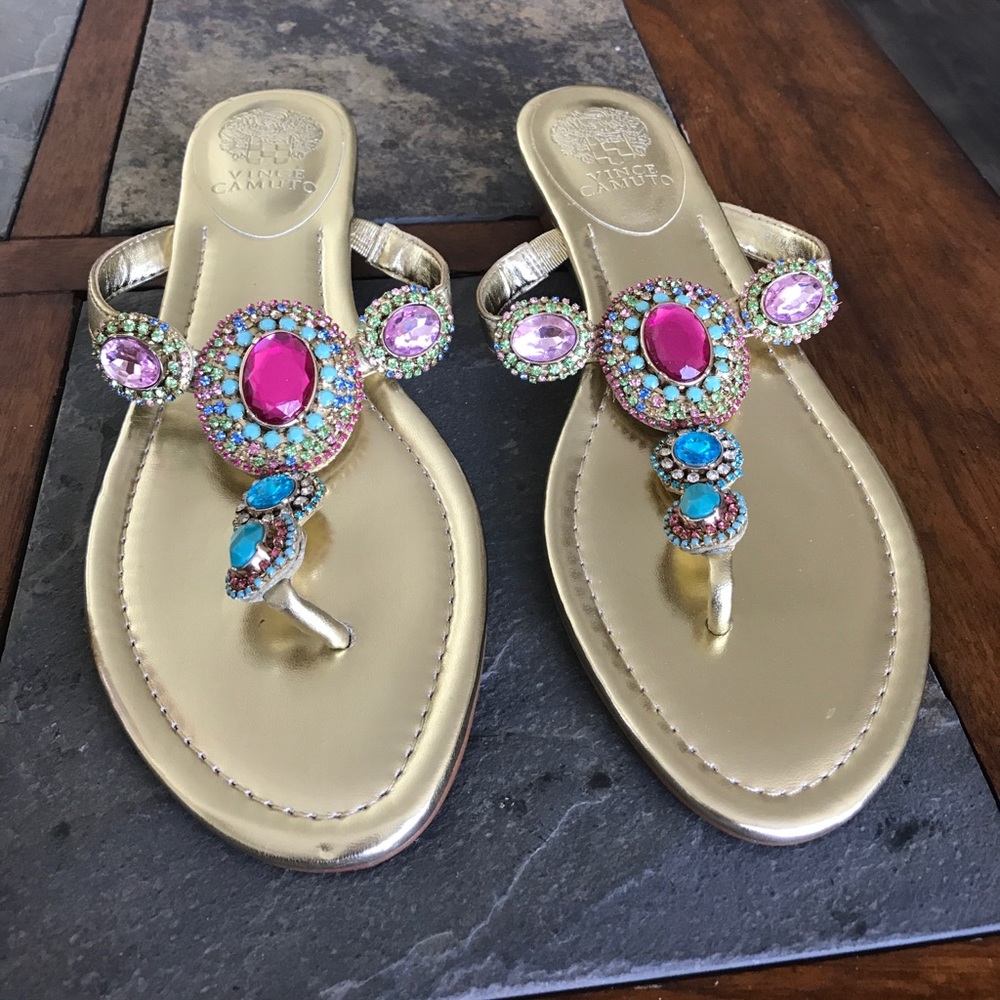 Vince Camuto jeweled sandals