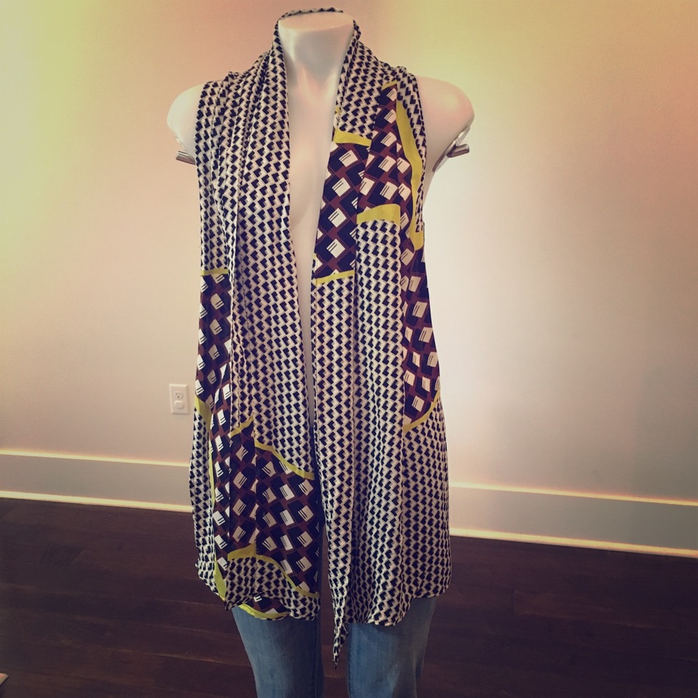 Silk top worn multiple ways