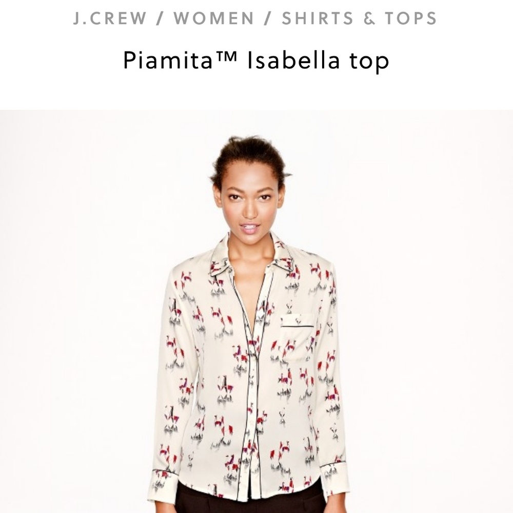 NWOT J Crew Piamita blouse