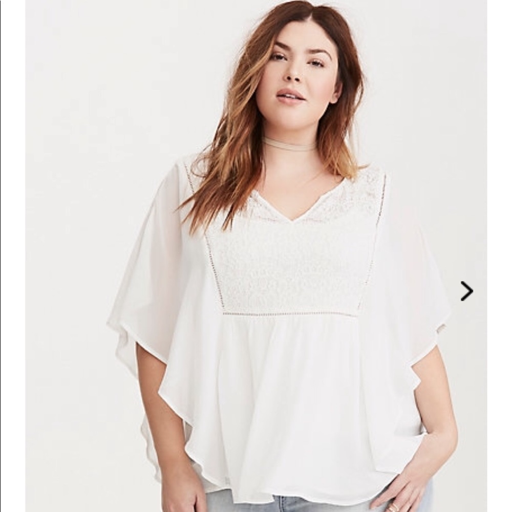 Torrid flutter blouse 🦋