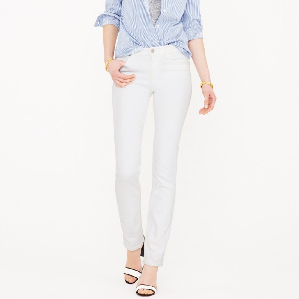 J. Crew Matchstick White Jeans