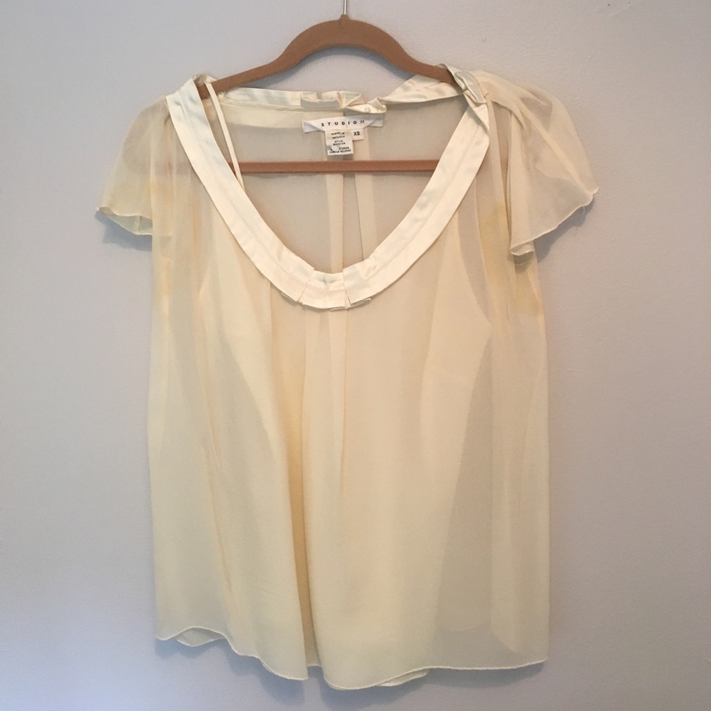 Studio M cream blouse