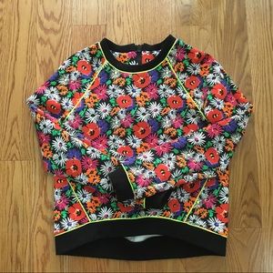 Veronica Beard Floral Neoprene Top Sz 6