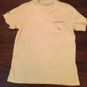Southern tide light yellow tshirt size medium