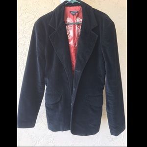 Black GUESS corduroy jacket.