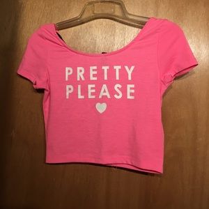 Pink Crop Top