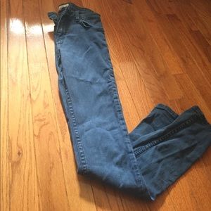 Topshop Blue Skinny Jeans