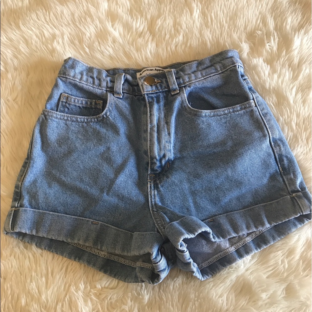 American Apparel jean shorts