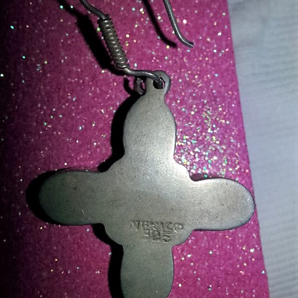 Sterling Silver Cross Earrings, Pendant & Necklace - Picture 4 of 6