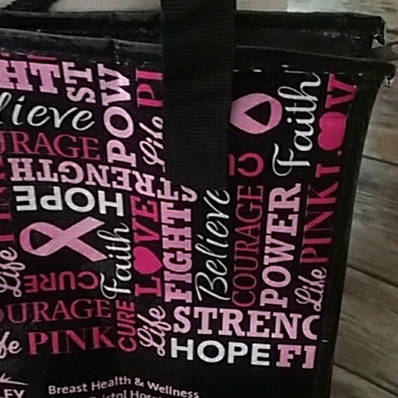 Pink Breast Cancer Awareness Insulated Bag - Picture 2 of 6