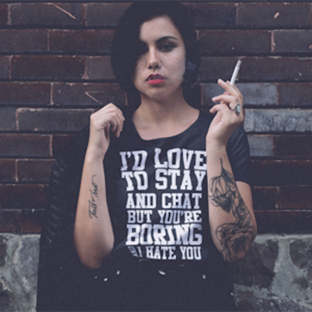 I'd Love To Stay And Chat But I Hate You T-Shirt