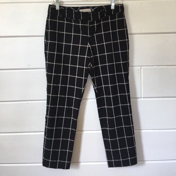 banana republic checkered pants