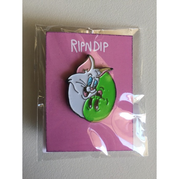 Rip N Dip Enamel Skateboarding Pin - Picture 2 of 3