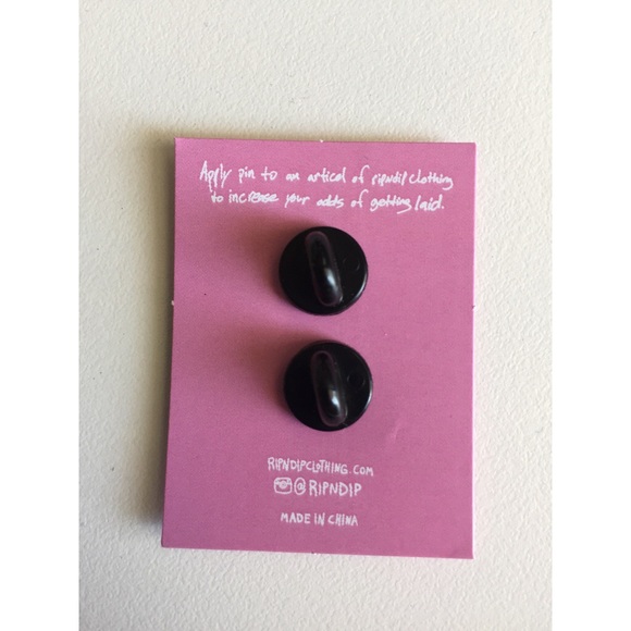 Rip N Dip Enamel Skateboarding Pin - Picture 3 of 3