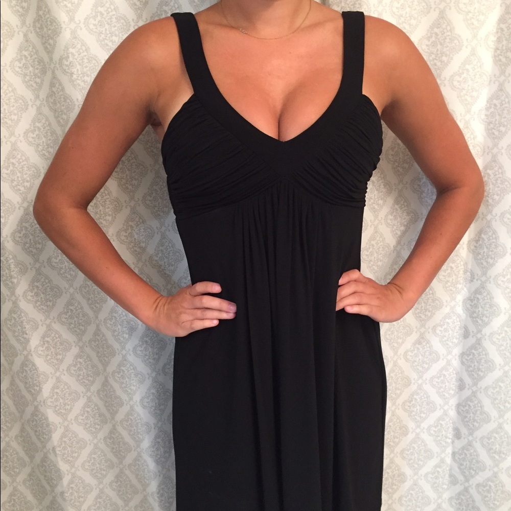 NEVER WORN. Black flowing dress. Size 4