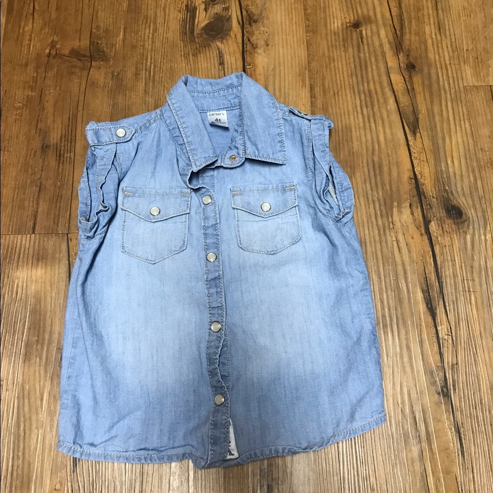 Little girls denim shirt.