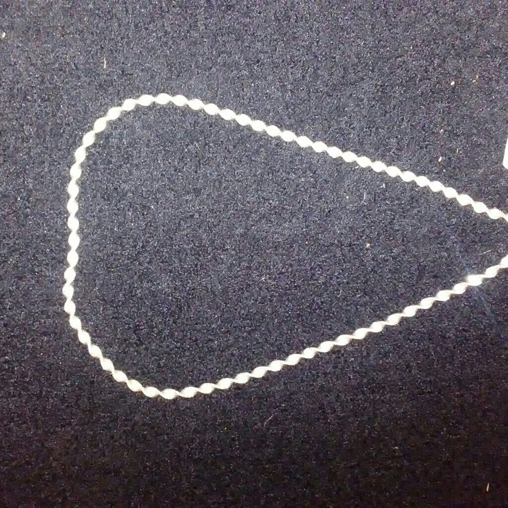 Sterling silver necklace.