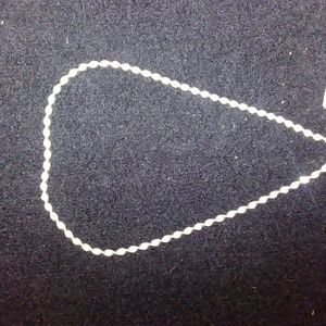 Sterling silver necklace.