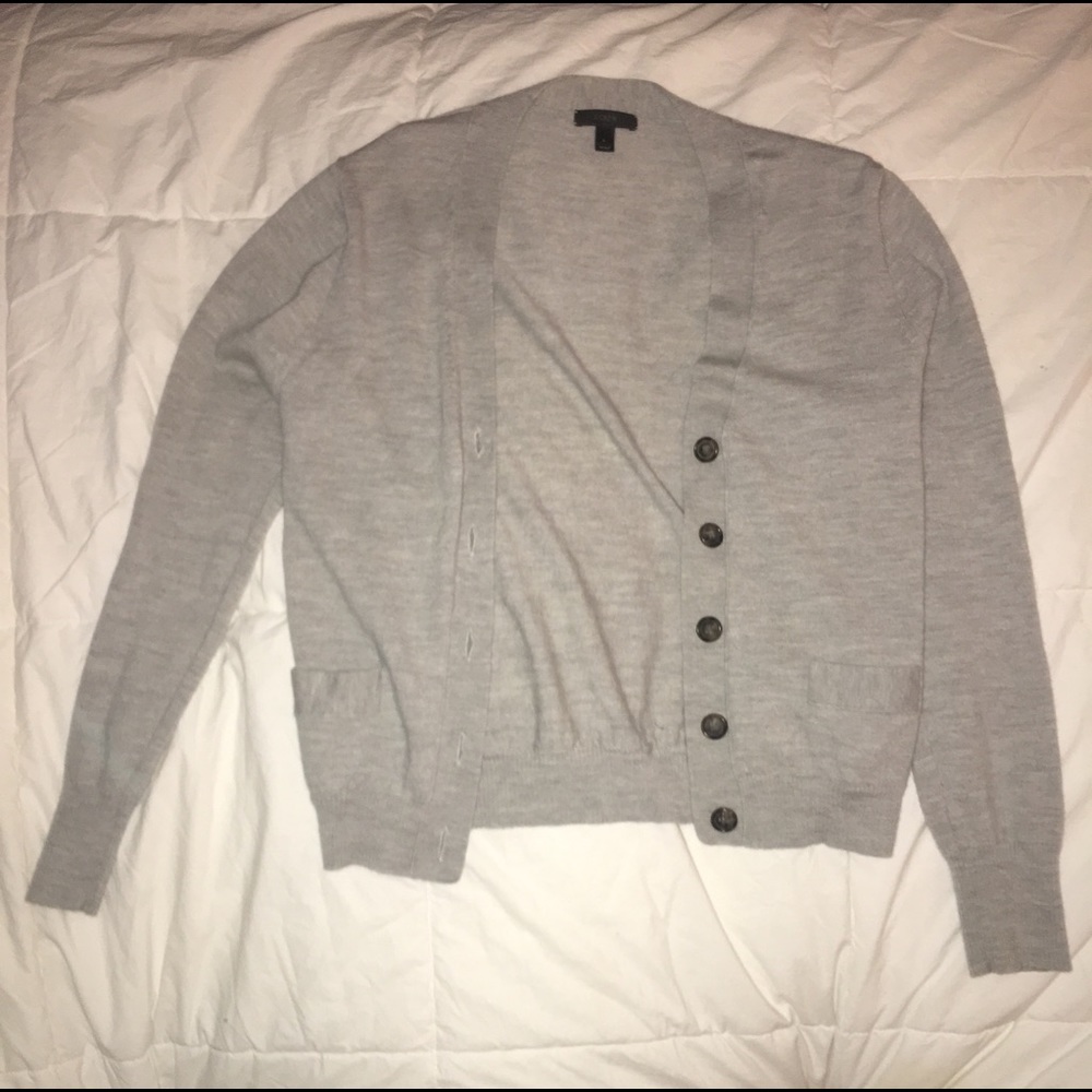 J crew wool cardigan