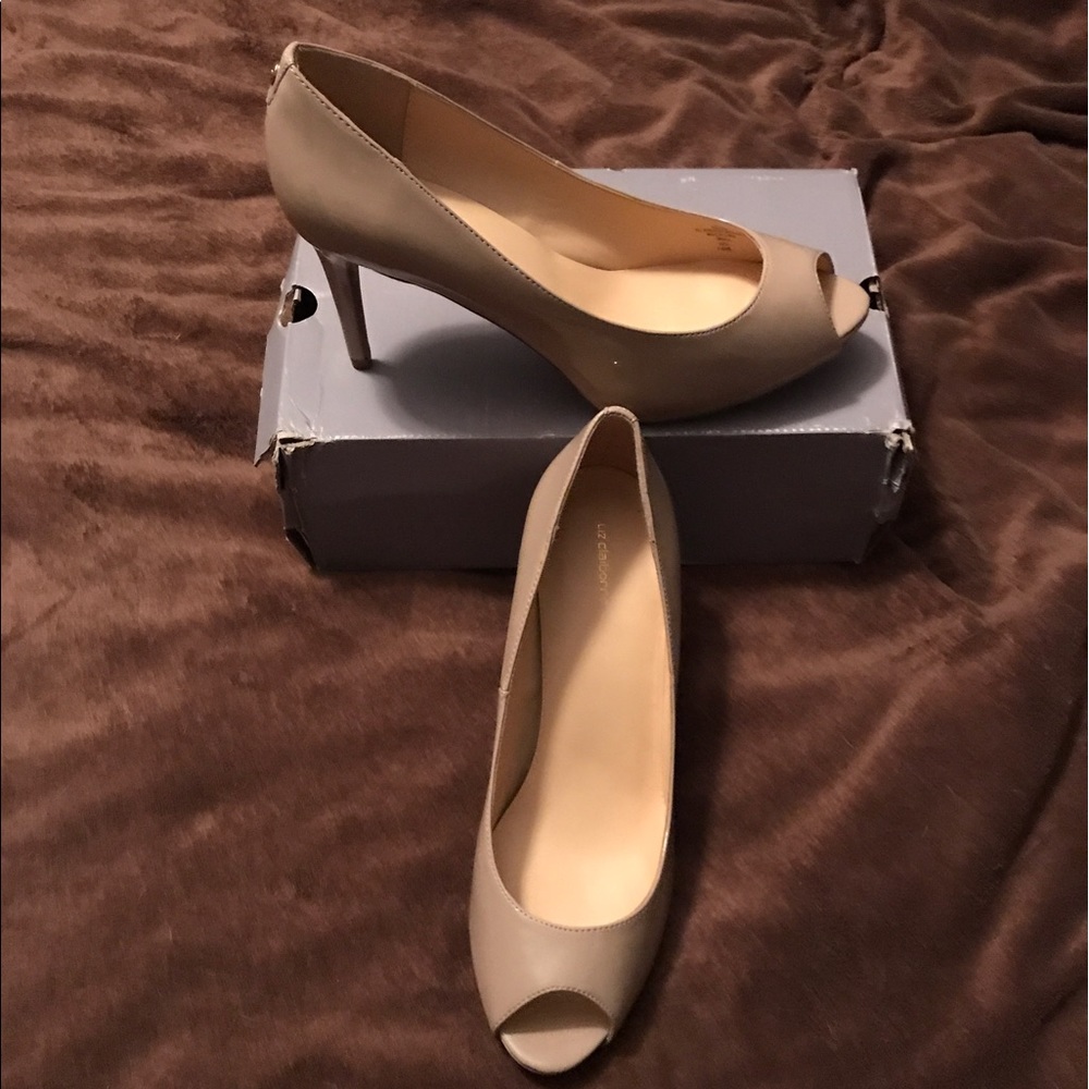 Nude Peep Toe Heels
