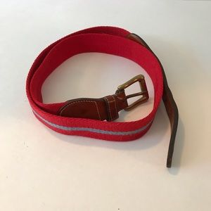 Dooney and Bourke Leather and Wool Surcingle Belt