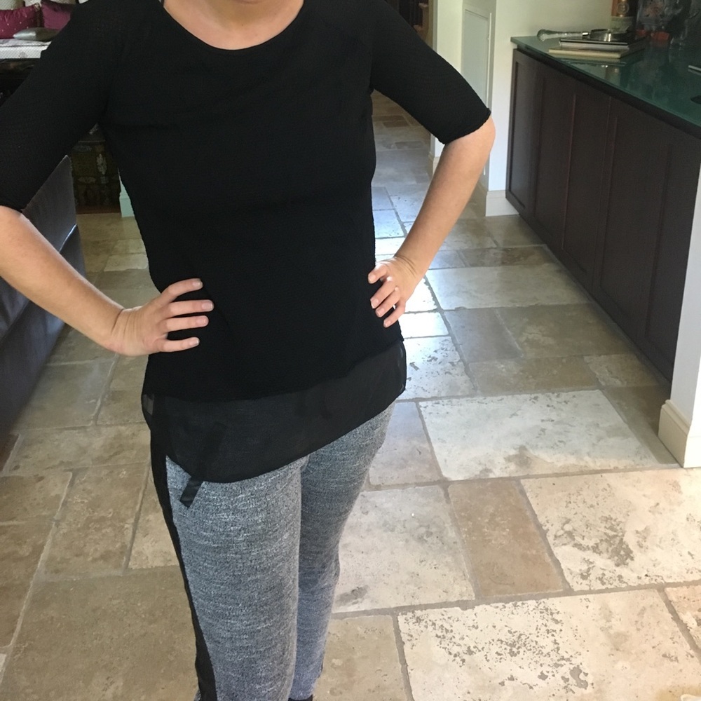 ZARA knit black polyester shirt 🖤