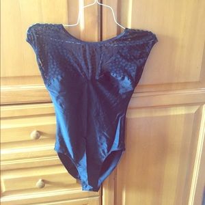 American Apparel Mesh Top Leotard