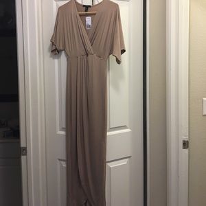 Taupe maxi dress