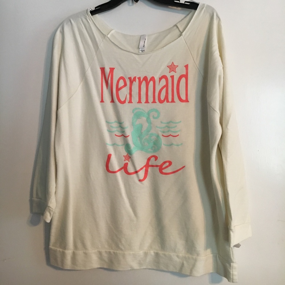 Mermaid Life off the shoulder shirt