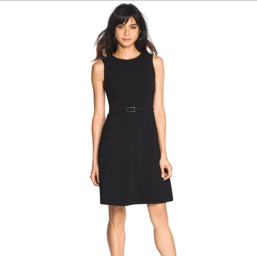 WHBM Sleevesless Black A-line Dress - NWT
