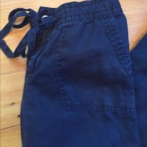 2 PAIRS, Black & White Linen Pants