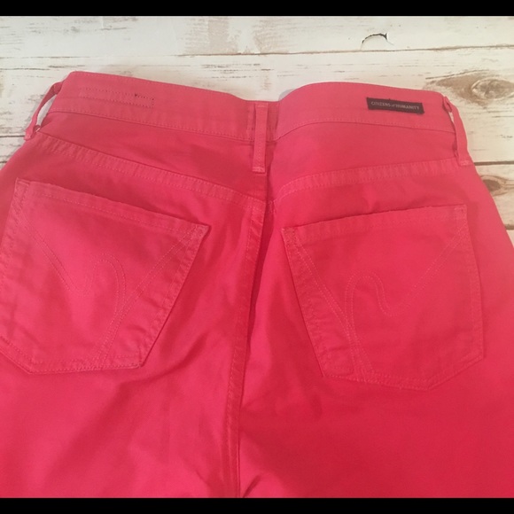 Citizens of Humanity Pink/Coral Jeans Sz 27 - Picture 3 of 6