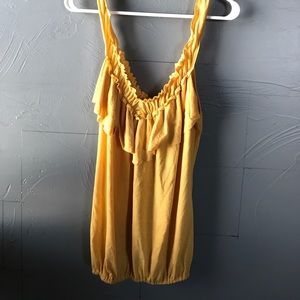 Yellow summery tank top
