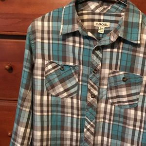 Boys Cherokee plaid shirt