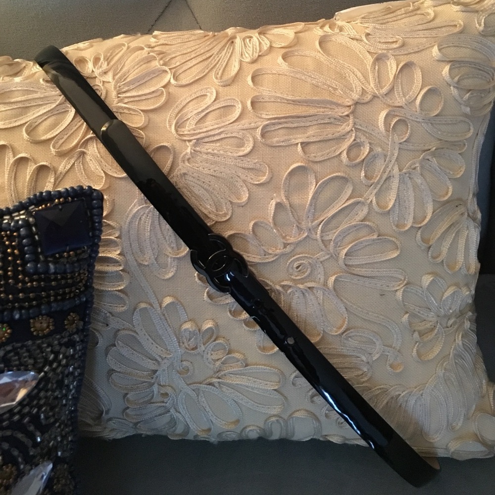 NWOT Chanel patent leather belt.