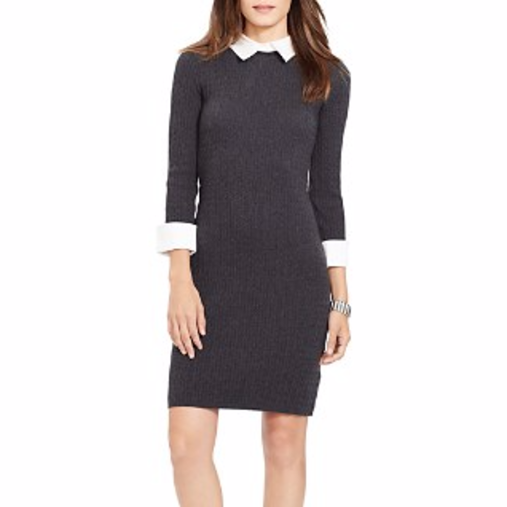 Ralph Lauren Black with White Collared Dress