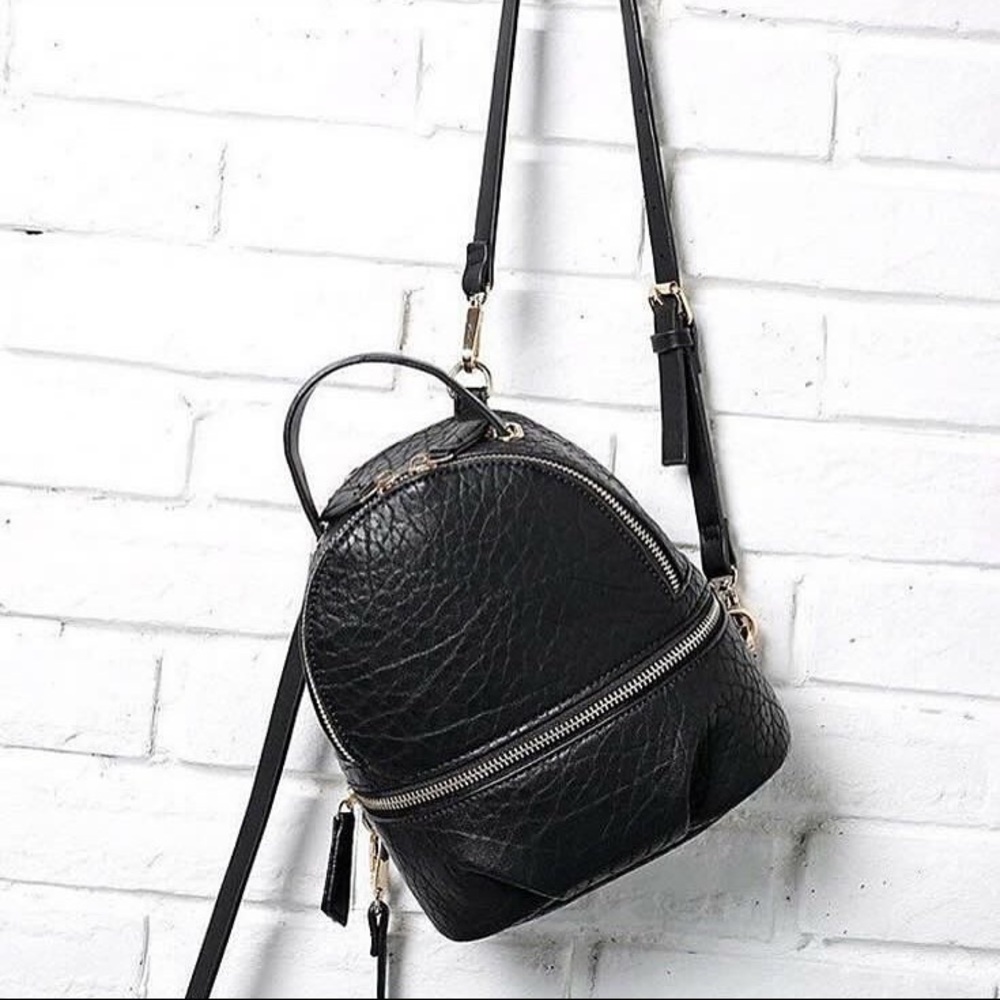 ZARA CONVERTIBLE BACKPACK W/ CHAIN STRAP
