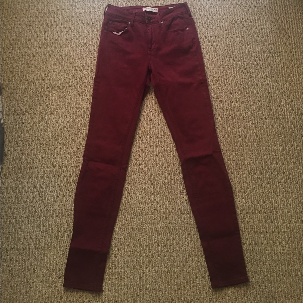 DARK RED PACSUN PANTS