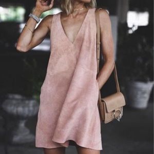 NWT Free People Retro Love Suede Dress