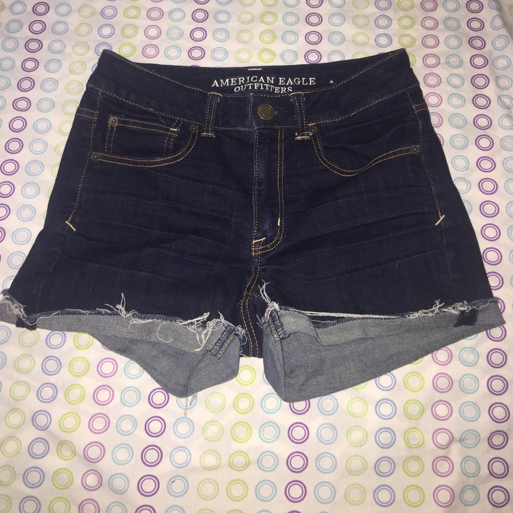 Super Stretch American Eagle Shorts Dark Wash