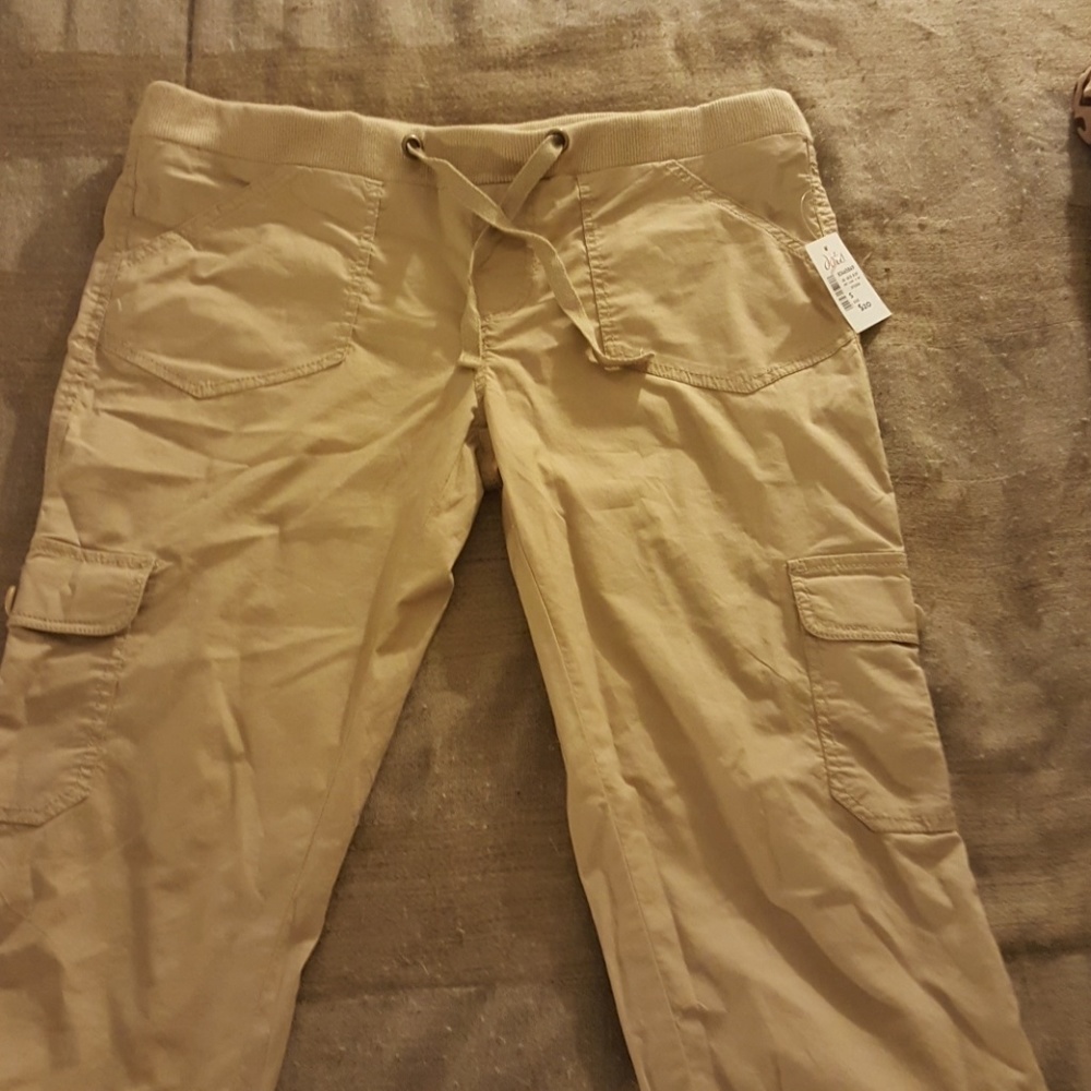 Tan summer cropped pants