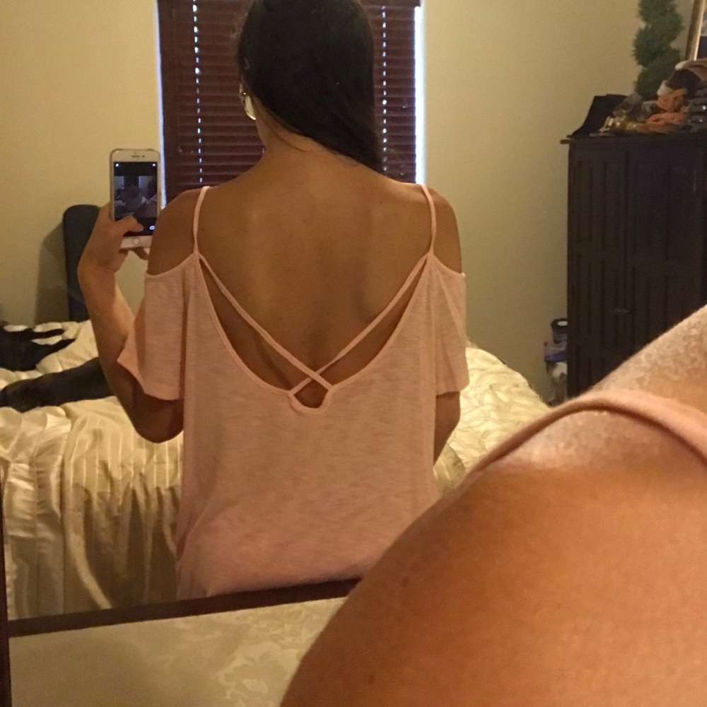 ❤️4 FOR $10 SALE❤️ Open low back off shoulder top